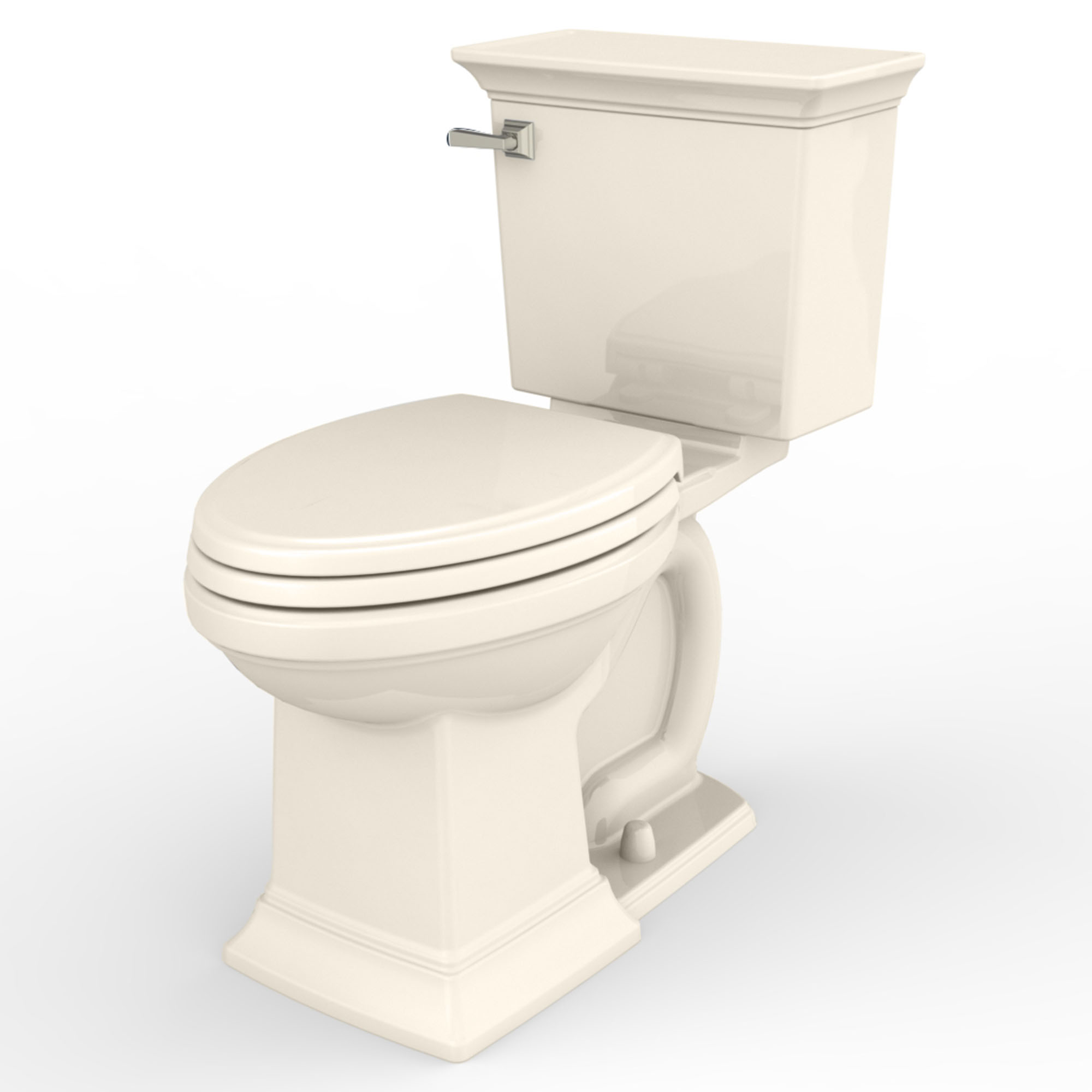 Toilette Town Square S, 2 pièces, 1,28 gpc/4,8 lpc, à cuvette allongée à hauteur de chaise, sans siège